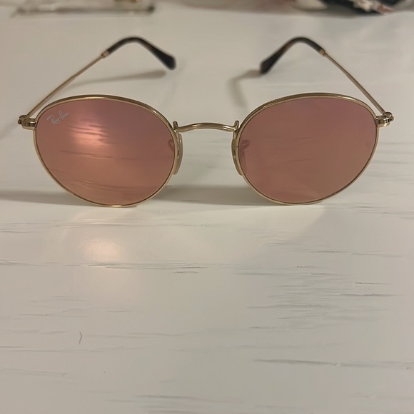Rayban ROUND FLASH LENSES bronze pinkish - Picture 4 of 4